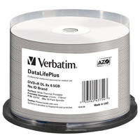 【あすつく】 DVD+R DL Hub Printable, Thermal White DataLifePlus 8X 8.5GB その他
