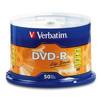 DVD-R Life Series 4.7GB 16X 50pk Spindle: DVD R Life Series - DVD