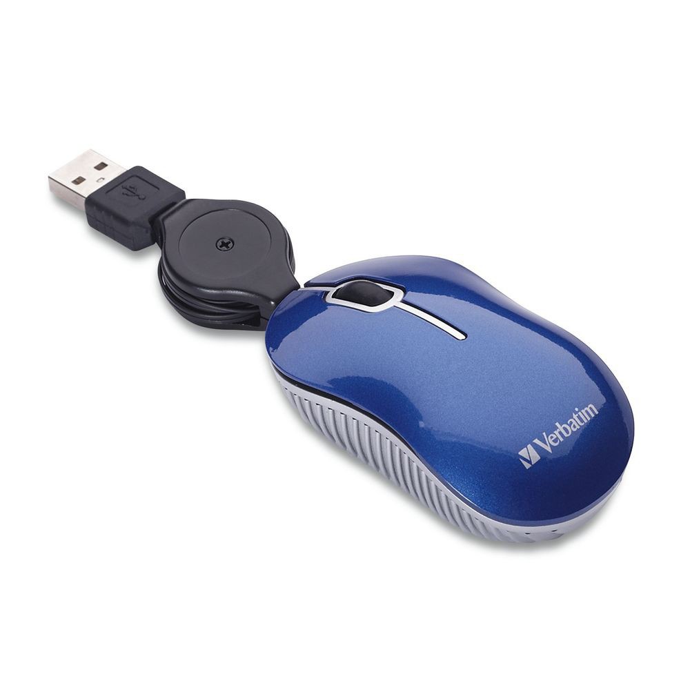 Mini Travel Optical Mouse, Commuter Series - Blue: Travel