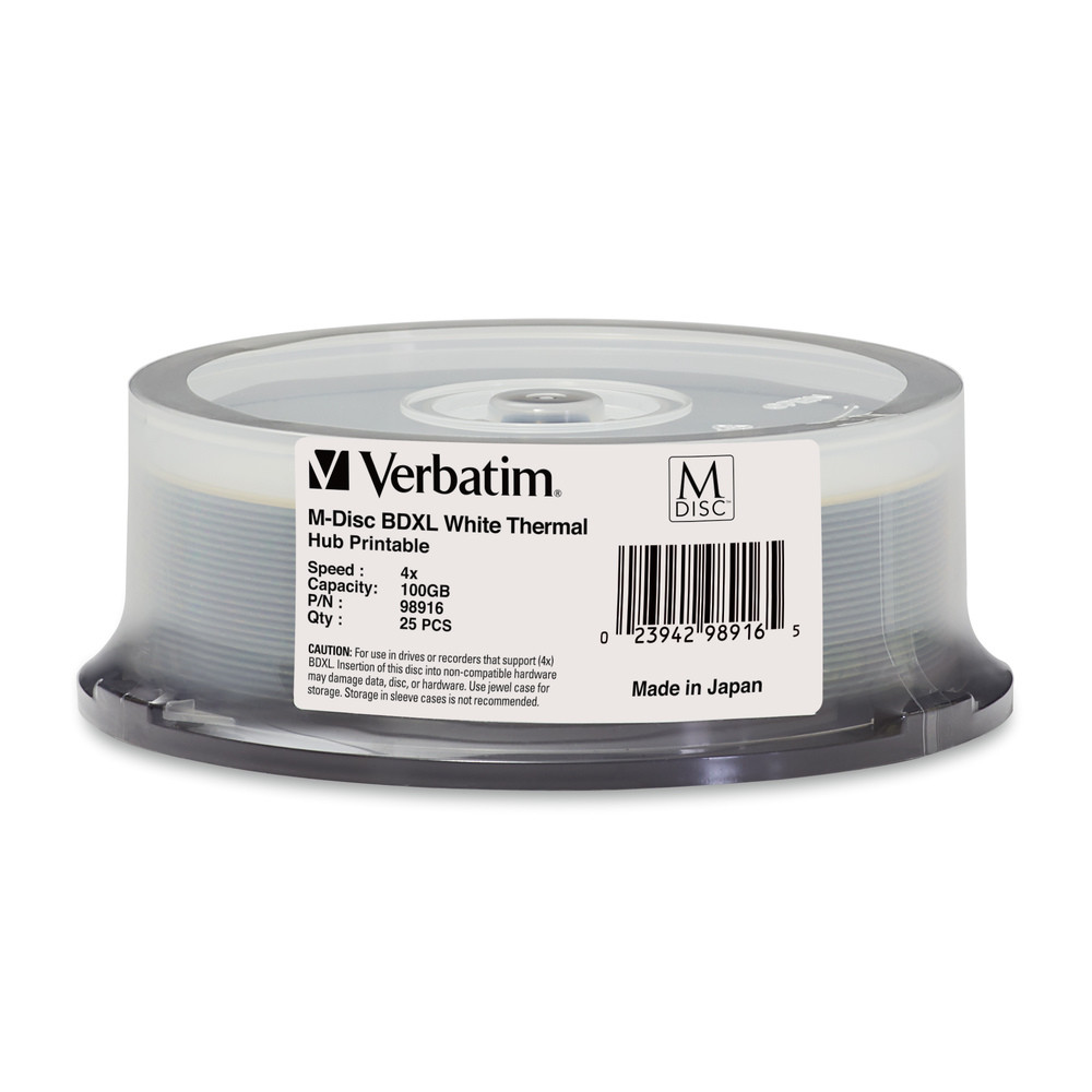 Verbatim MDISC Lifetime archival BDXL 100GB - boîtier avec lot de 1, MDISC  Lifetime Archival BDXL 100GB