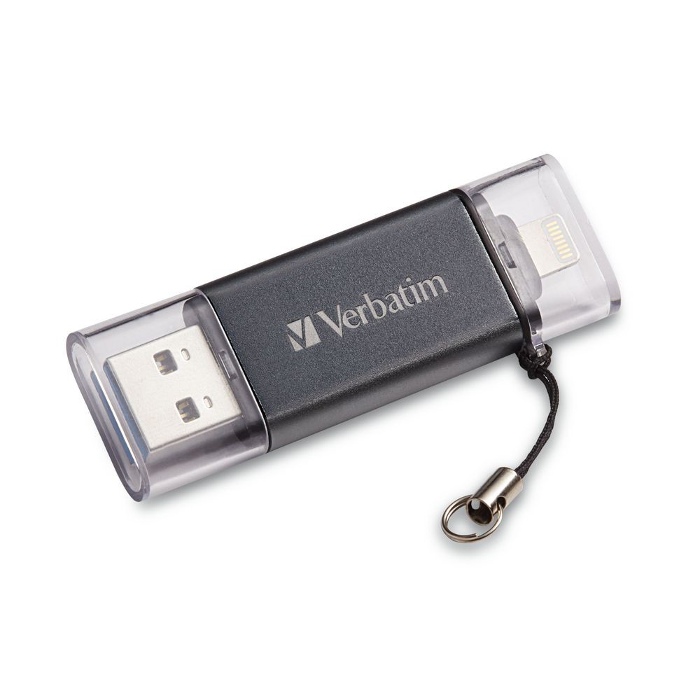64GB Store 'n' Go Dual USB  Gen 1 Flash Drive for Apple Lightning  Devices - Graphite: Everyday USB Drives - USB Drives | Verbatim
