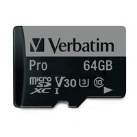 64GB Pro 600X microSDXC Memory Card with Adapter, UHS-I V30 U3