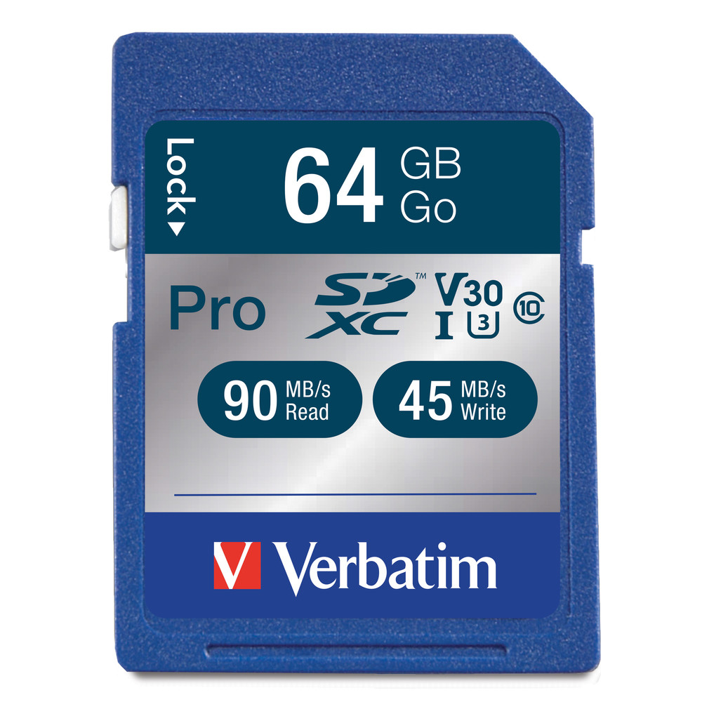 Carte micro SDXC Verbatim 64 Go, Cartes microSD