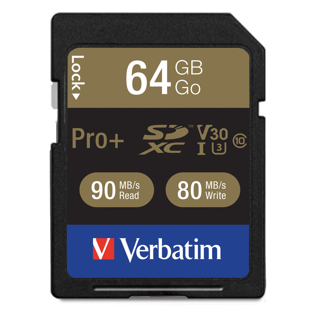 Carte micro SDXC Verbatim 64 Go, Cartes microSD