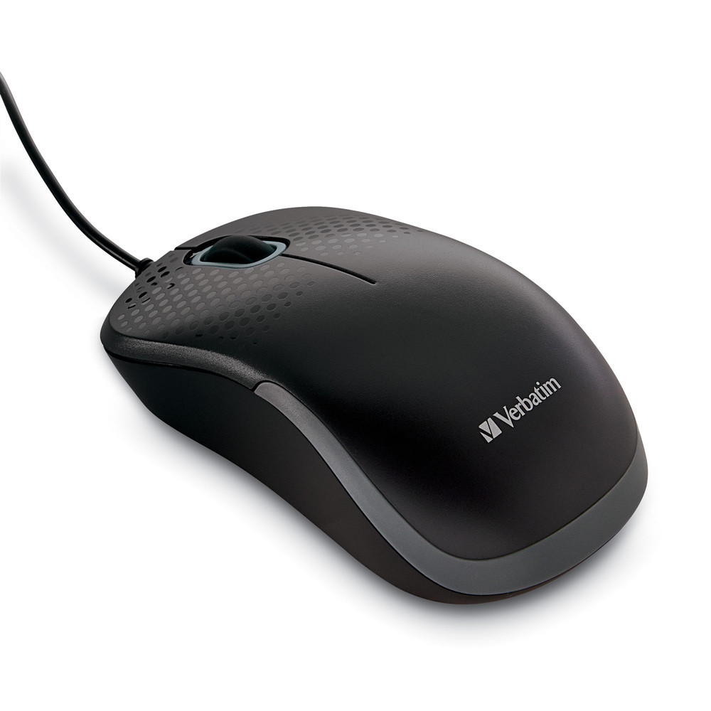 Silent Corded Optical Mouse - Black: Notebook - Mice | Verbatim