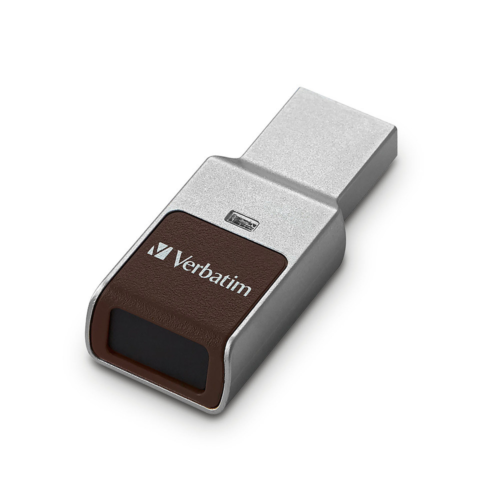 128GB Fingerprint Secure USB 3.0 Flash Drive with AES 256 Hardware Encryption – Silver: Professional USB Drives - Drives | Verbatim
