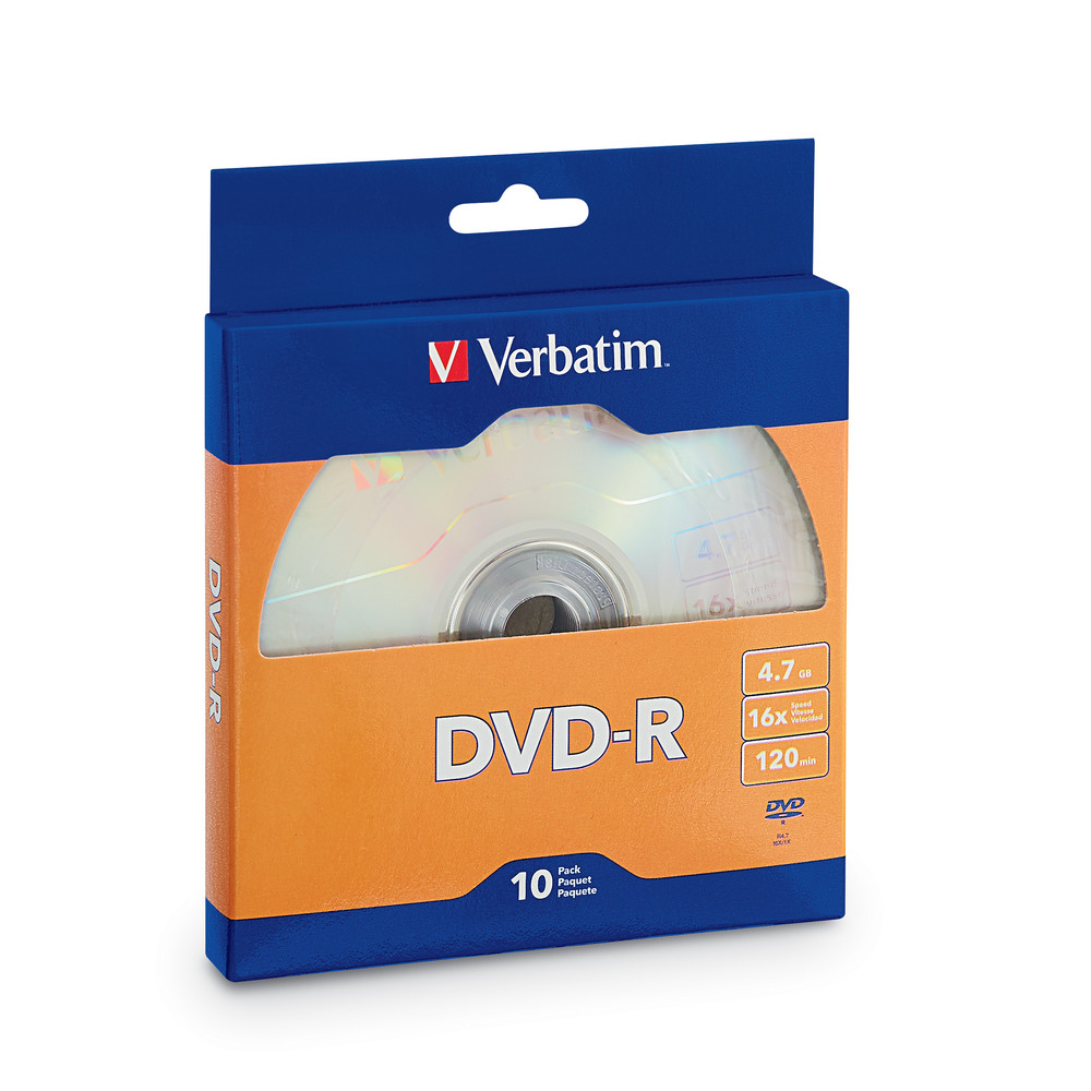 Dvd R 4 7gb 16x With Branded Surface 10pk Bulk Box Dvd R Dvd Verbatim