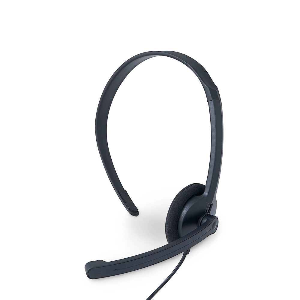 Mono Headset with Microphone and In Line Remote Earphones