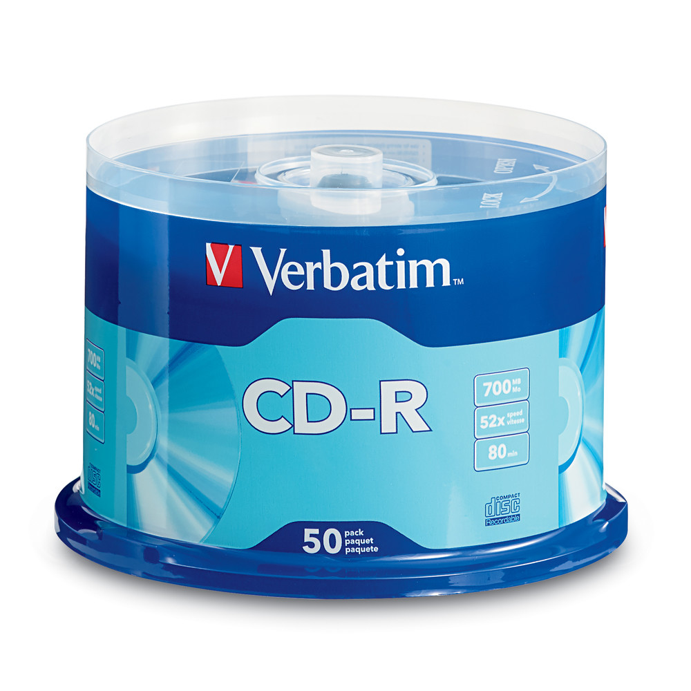 CD-R 700MB 52X with Branded Surface - 50pk Spindle: CD-R - CD