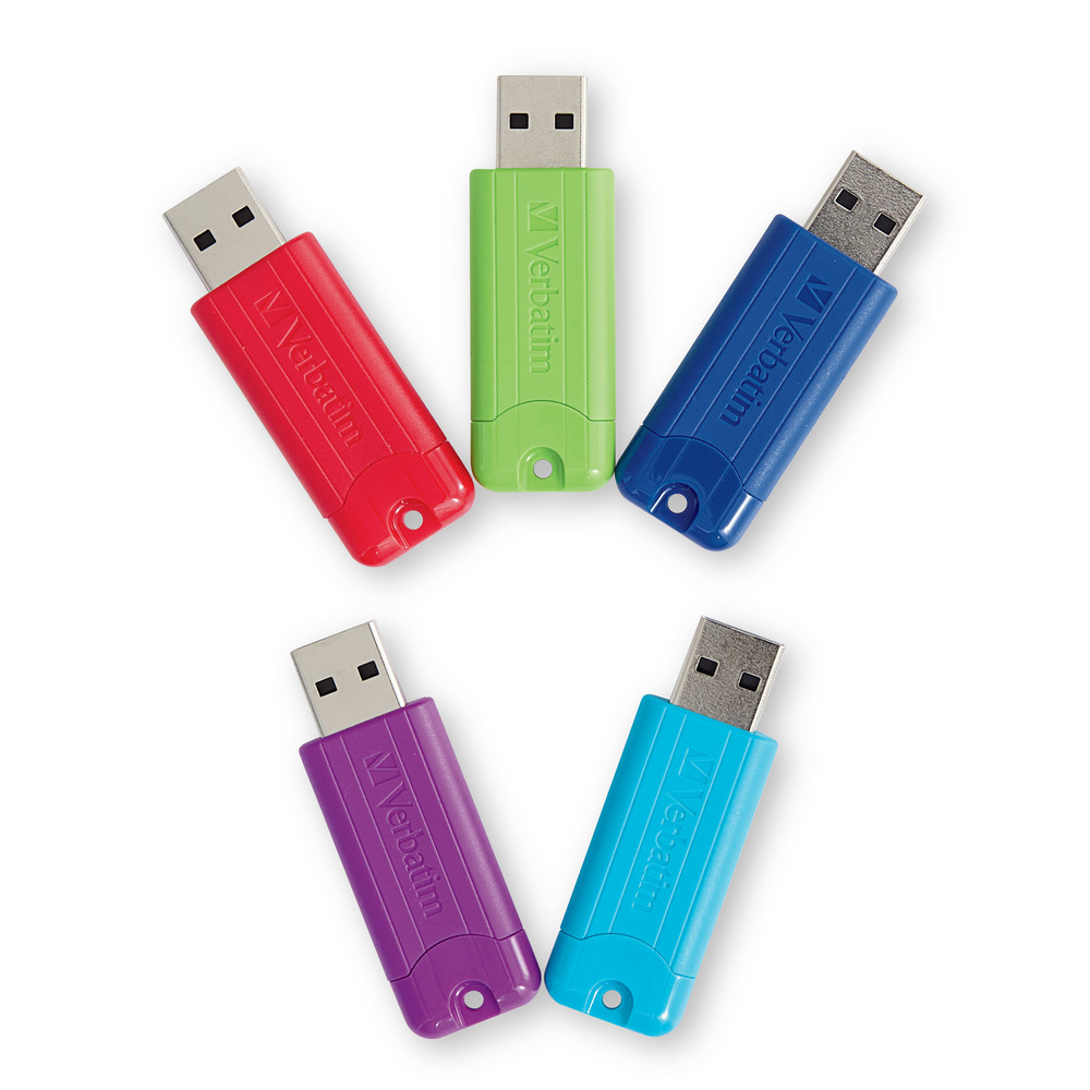 16GB PinStripe USB 3.2 Gen 1 Flash Drive – Black: Everyday USB