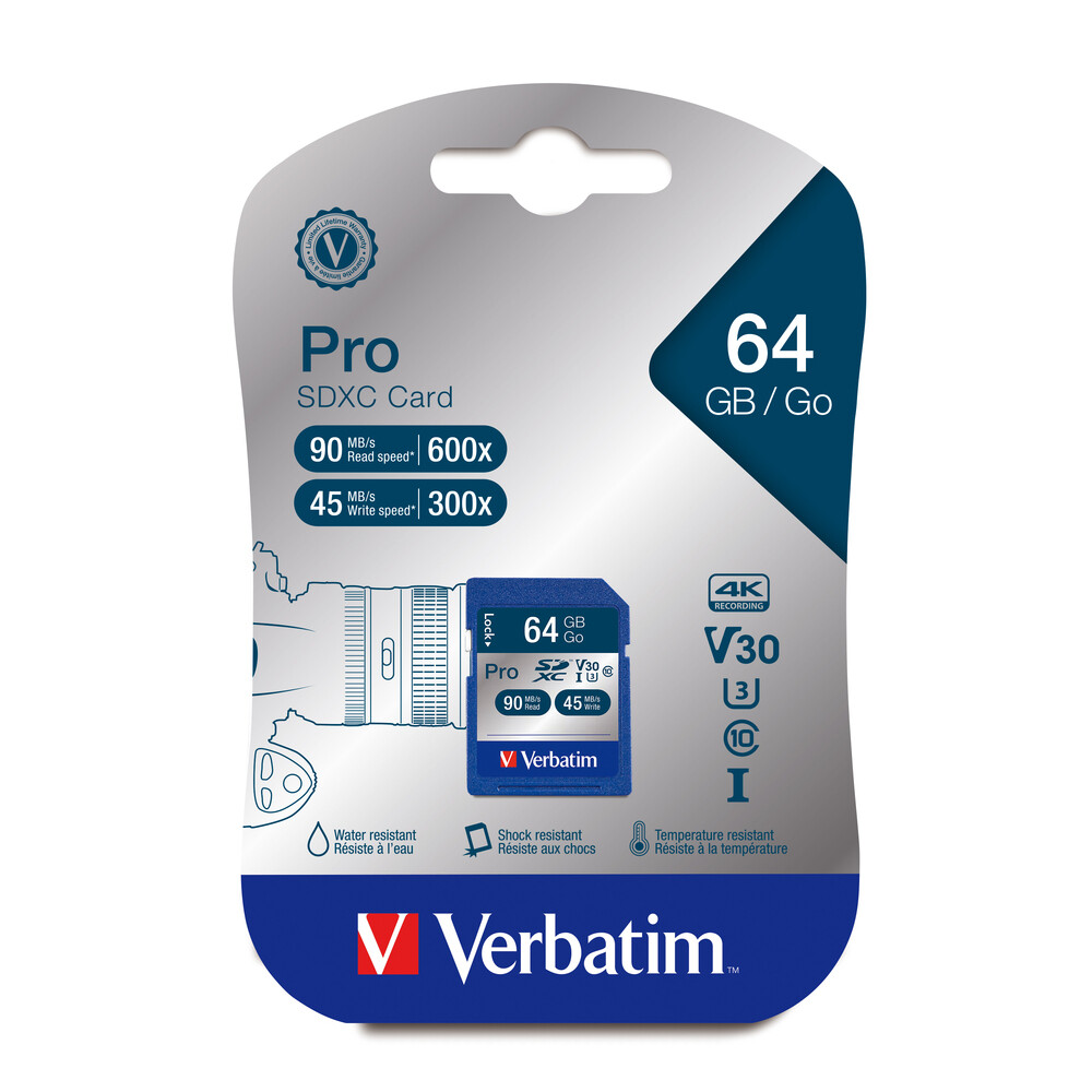 Tarjeta de Memoria Verbatim Micro SD 64GB