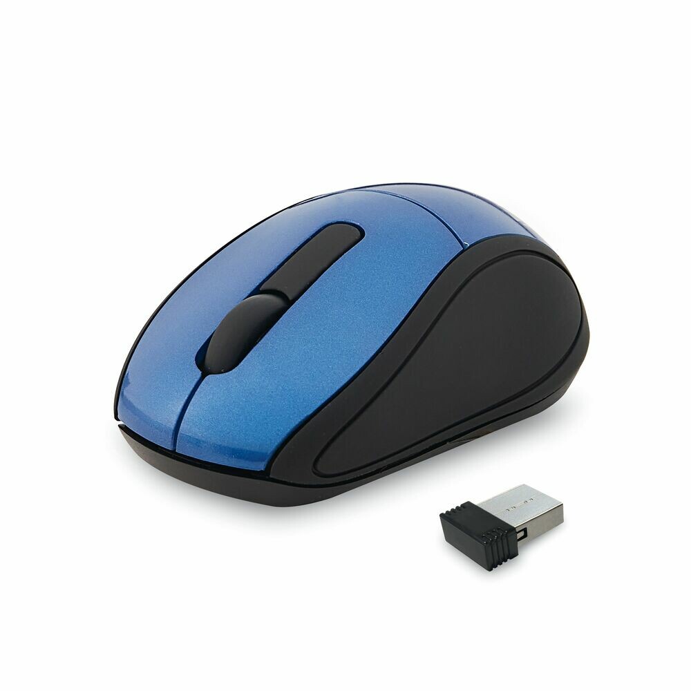 Wireless Mini Travel Optical Mouse - Blue: Mice - Accessories