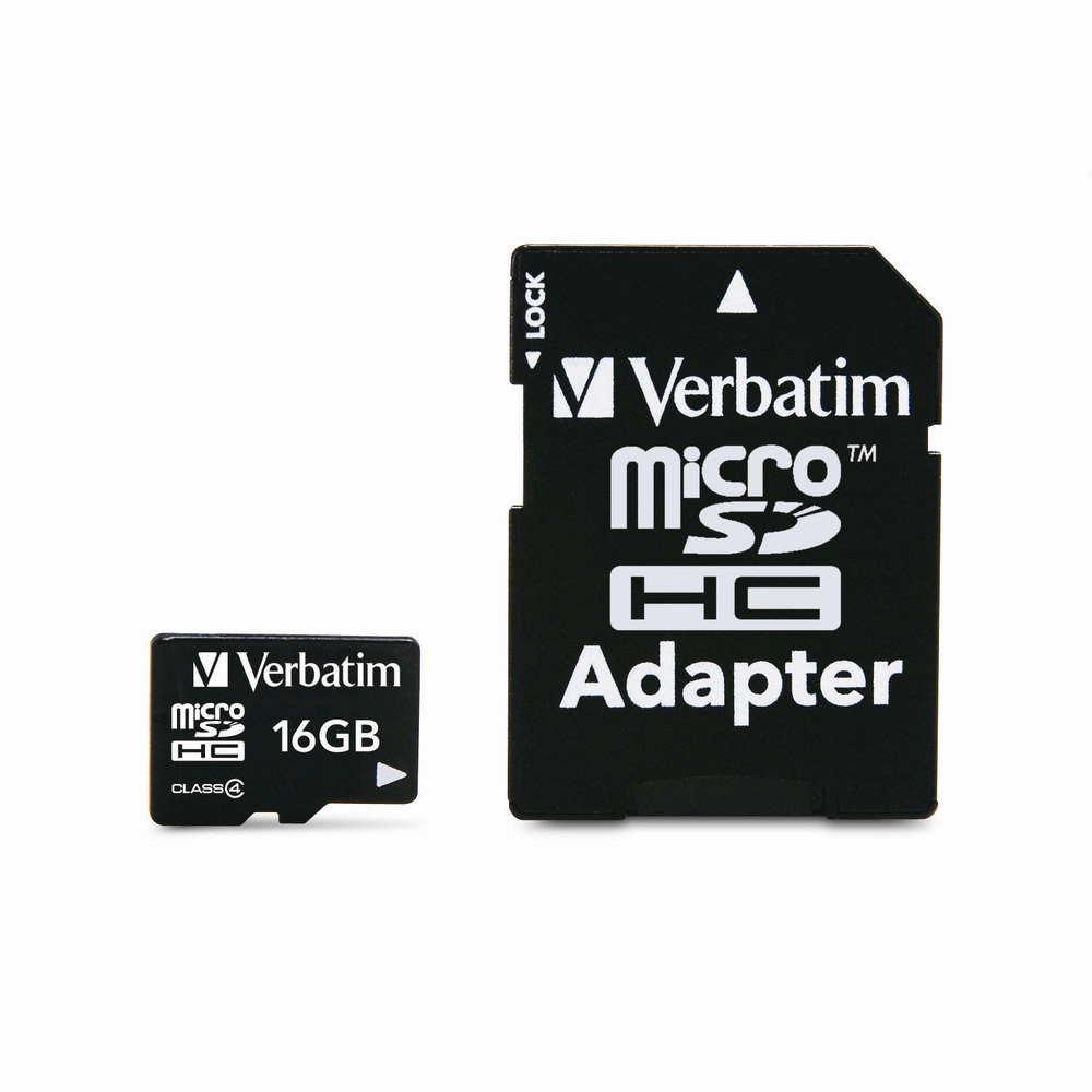 4 GB microSD™ Class 4 Card with SD Adapter