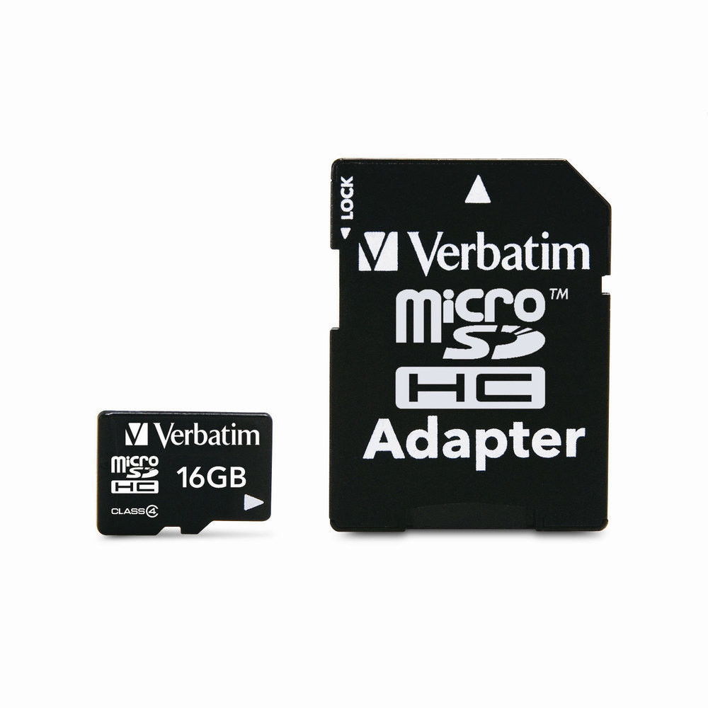 4 GB microSD Class 4 Card with SD Adapter