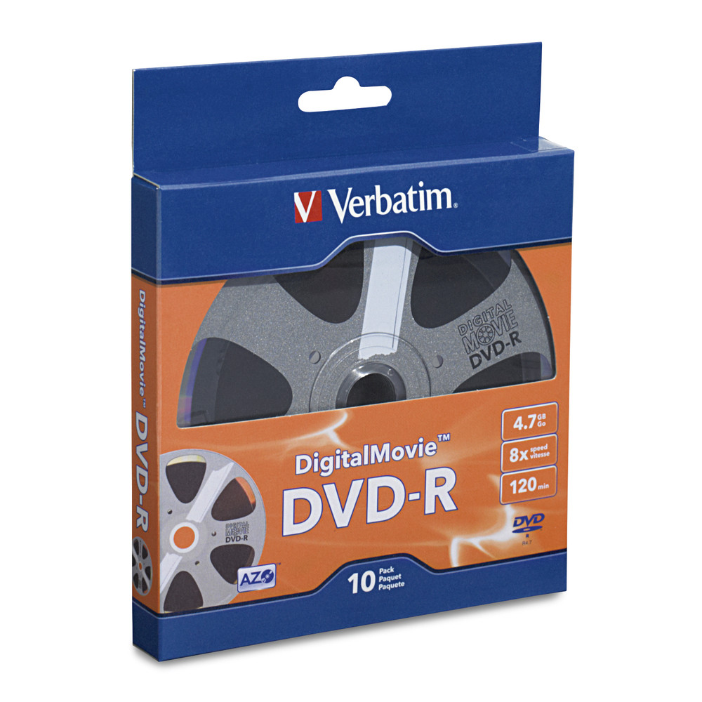 DVD-R 4.7GB 8X with DigitalMovie Surface - 10pk Bulk Box: DVD R - DVD
