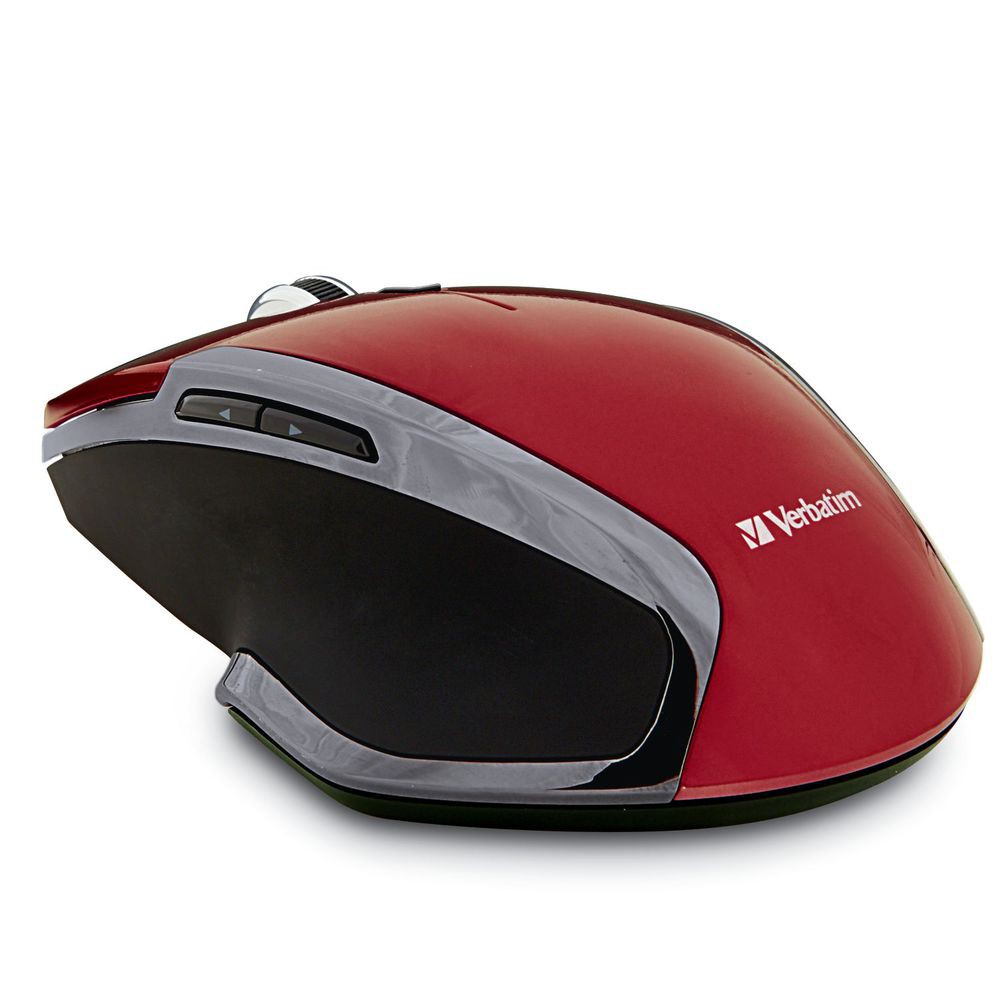 Wireless Notebook 6-Button Deluxe Blue LED Mouse – Red: Notebook 