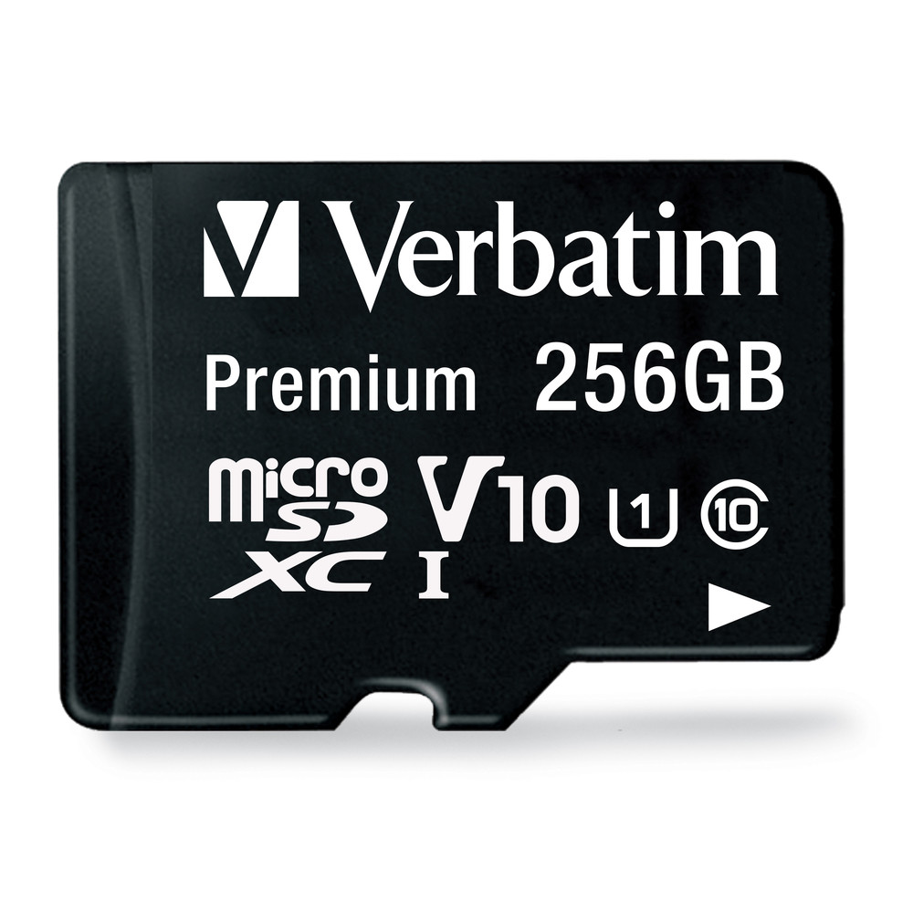 256GB Premium microSDXC Memory Card with Adapter, UHS-I V10 U1 