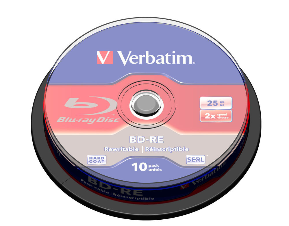 Discos de BLU-Ray vírgenes Verbatim BD-R 25GB 6X 6X Velocidad de Lectura/Escritura BD-R